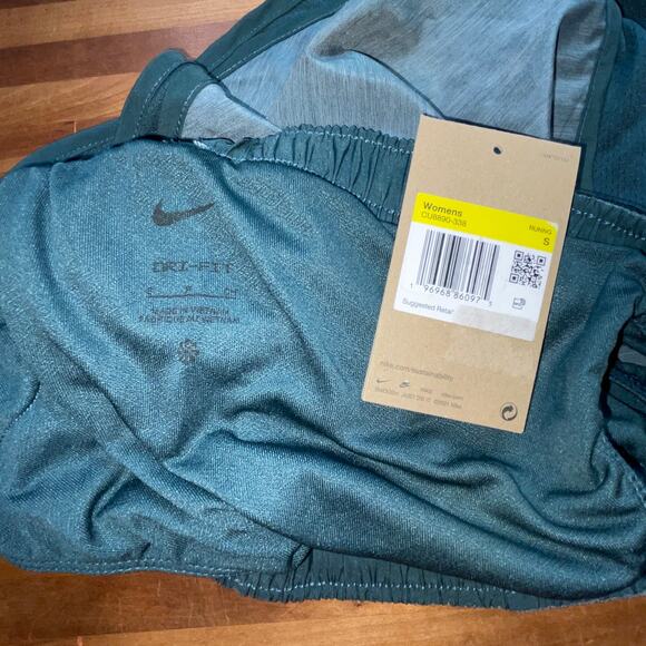Nike Dri-Fit Tempo Womens Running Shorts deep jungle small - Picture 8 of 9